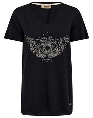 Mos Mosh - MMGethi Glam T-Shirt - Sort 